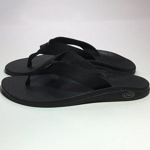 Chaco Tenana Woman's Thong Flip Flop Black Size 8